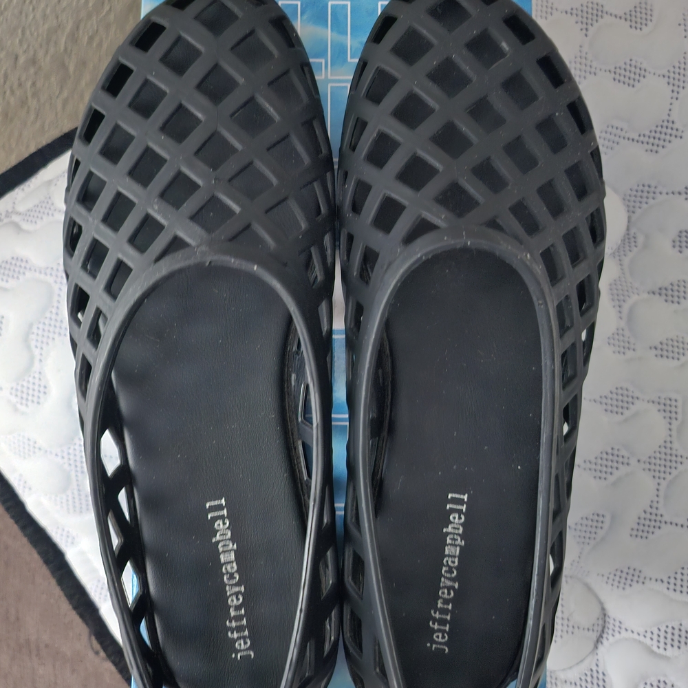 Jeffrey Campbell Black Cutout Flats Ordered From FREE people Website
